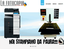 Tablet Screenshot of lafotocopiainart.it